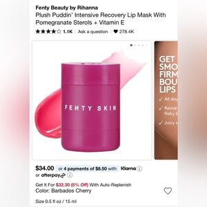 Fenty Skin Plush Puddin - Barbados Cherry